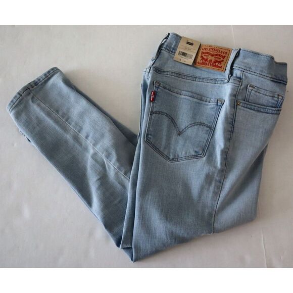 Levi's 311 A0086-0006 Women's Sz 24/US 00/M Blue Mid-Rise Shaping Capri Jeans - Picture 8 of 8